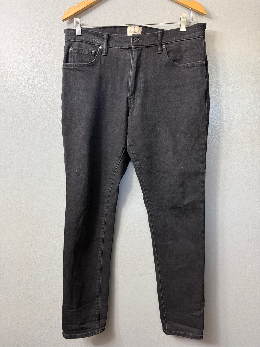 Mutual Weave The Slim Men's Black Denim Jeans - Classic 34x32